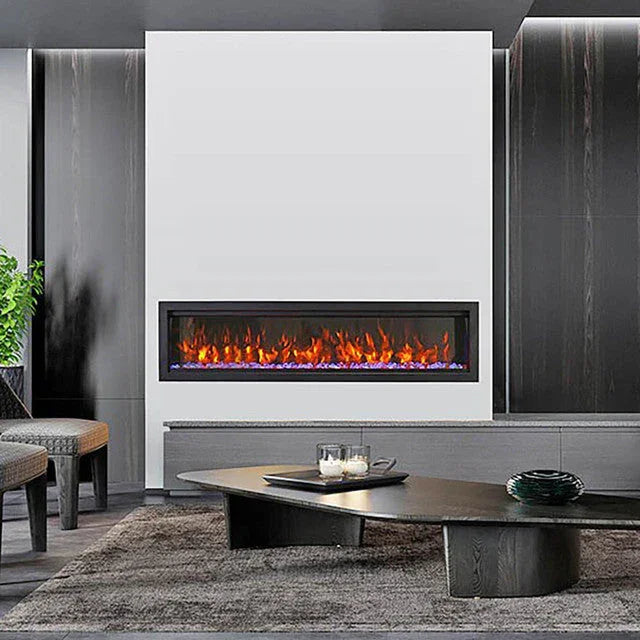 Amantii Symmetry Bespoke 60 Inch Indoor or Outdoor Built-In Electric Fireplace - Green Vista Living