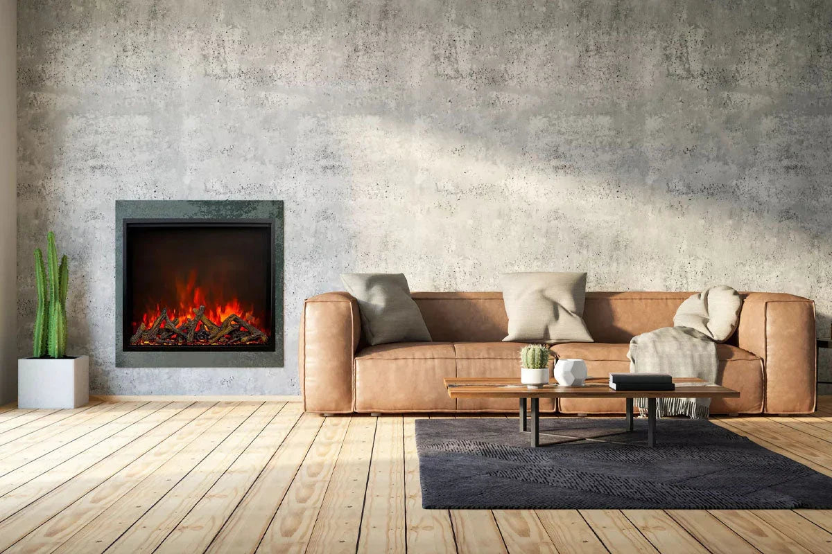 Amantii Traditional Bespoke 48-Inch Built-In Indoor/Outdoor Smart Electric Firebox Insert - Green Vista Living