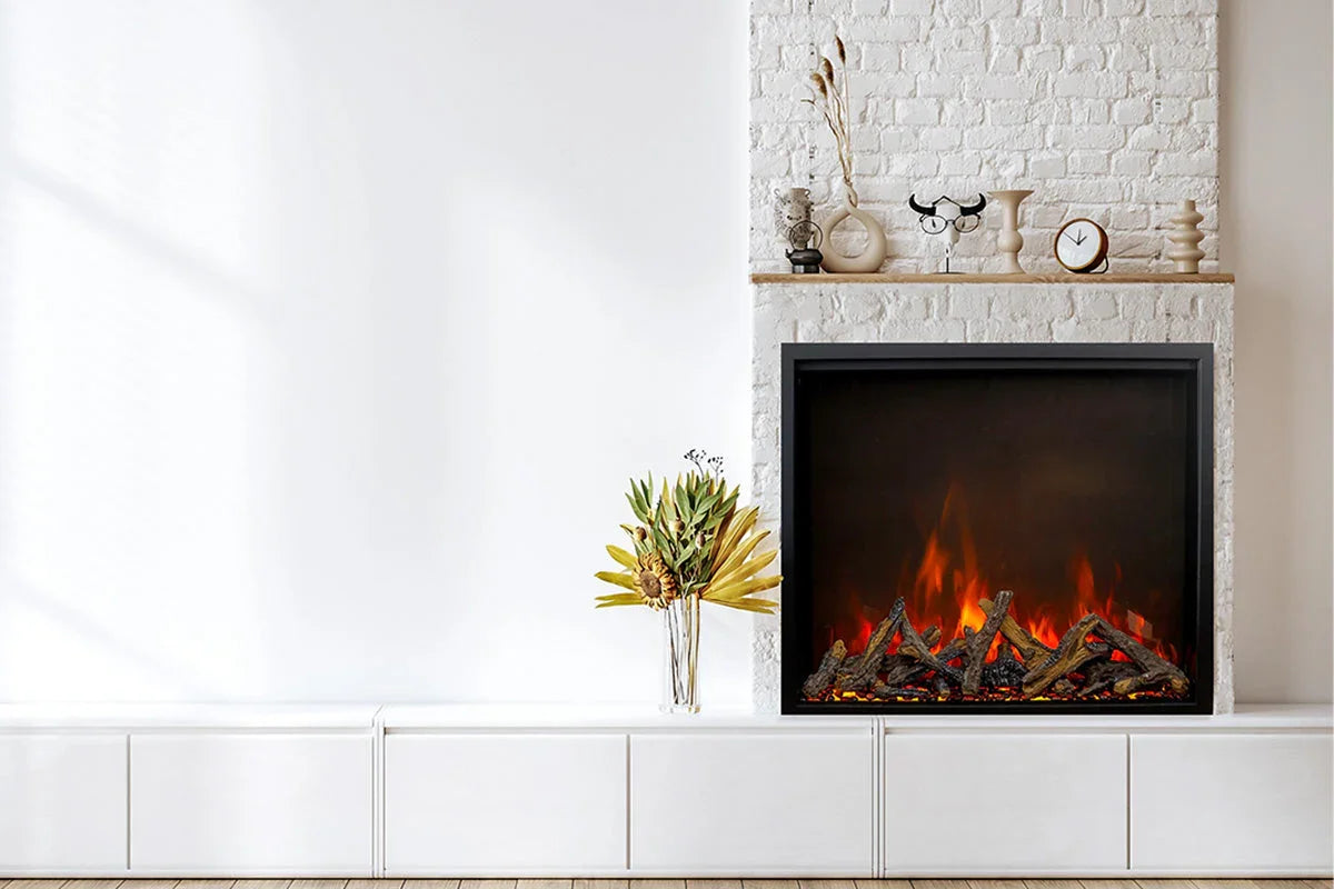 Amantii Traditional Lumina 48-Inch Built-In Indoor/Outdoor Smart Electric Firebox Insert - Green Vista Living