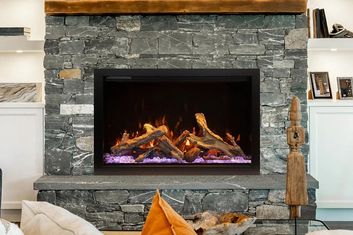 Amantii Traditional Lumina 26-Inch Built-In Indoor/Outdoor Smart Electric Firebox Insert