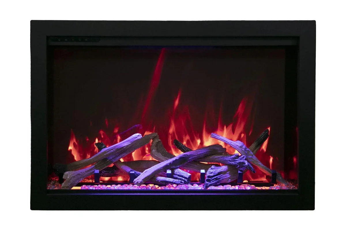 Amantii Traditional Bespoke 30-Inch Built-In Indoor/Outdoor Smart Electric Firebox Insert