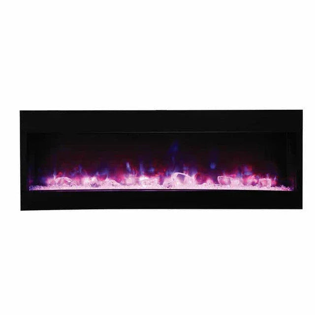 Amantii 50 Inch Tru-View XL Deep Built-In Indoor Outdoor 3 Three Sided Electric Fireplace