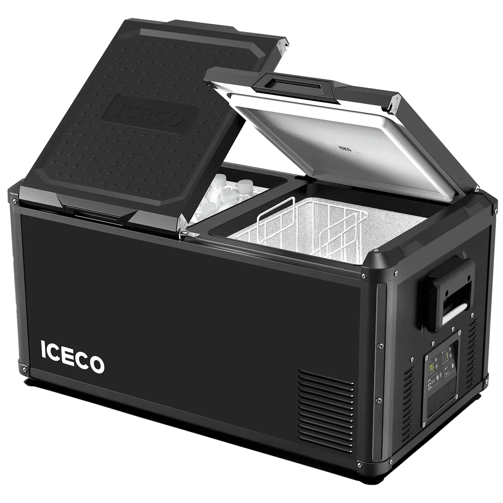 ICECO VL90ProD 95QT Dual Zone RV 12 Colt Fridge Plug in Cooler