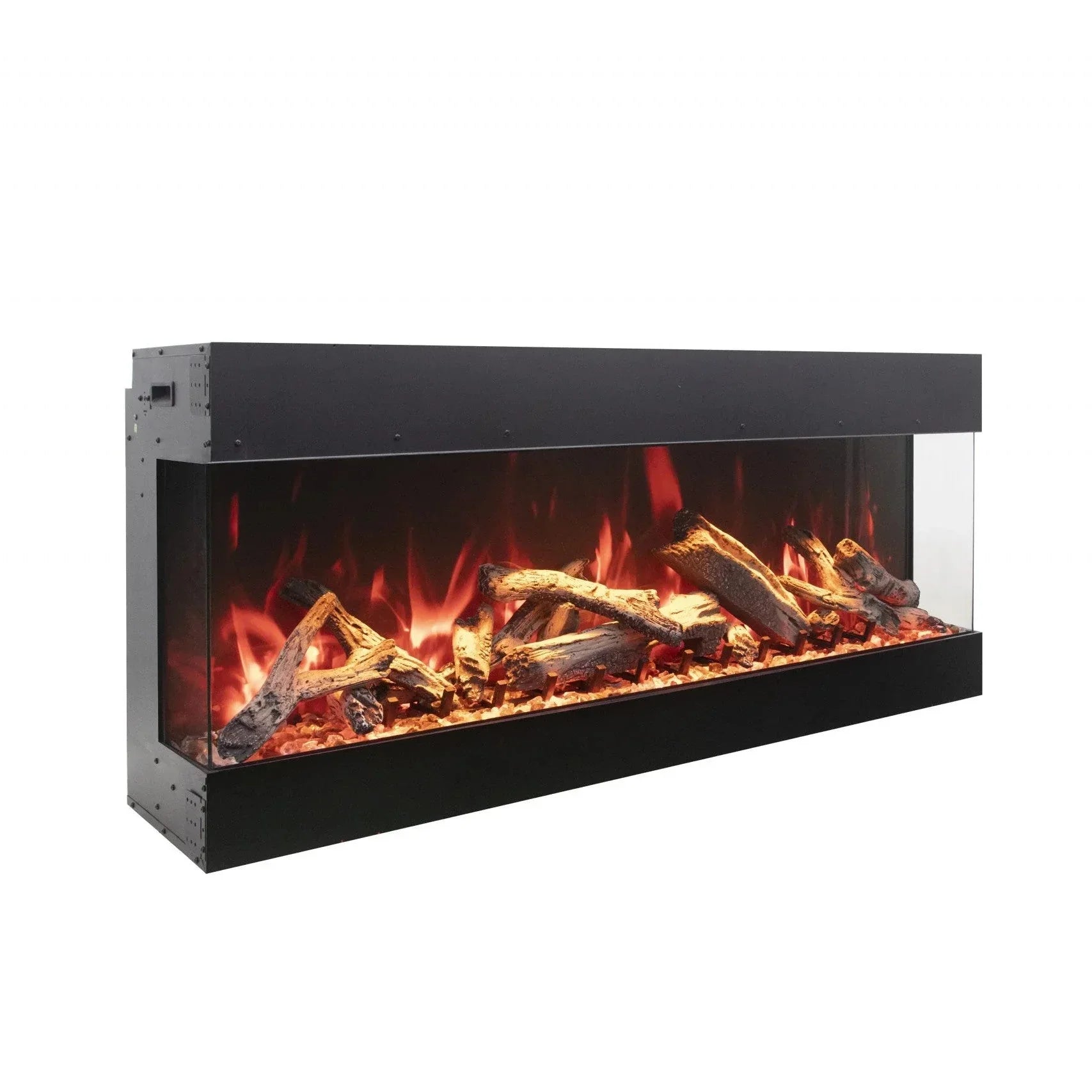 Amantii Tru View Bespoke 75" 3-Sided Built-in Electric Fireplace | TRV-75 BESPOKE - Green Vista Living