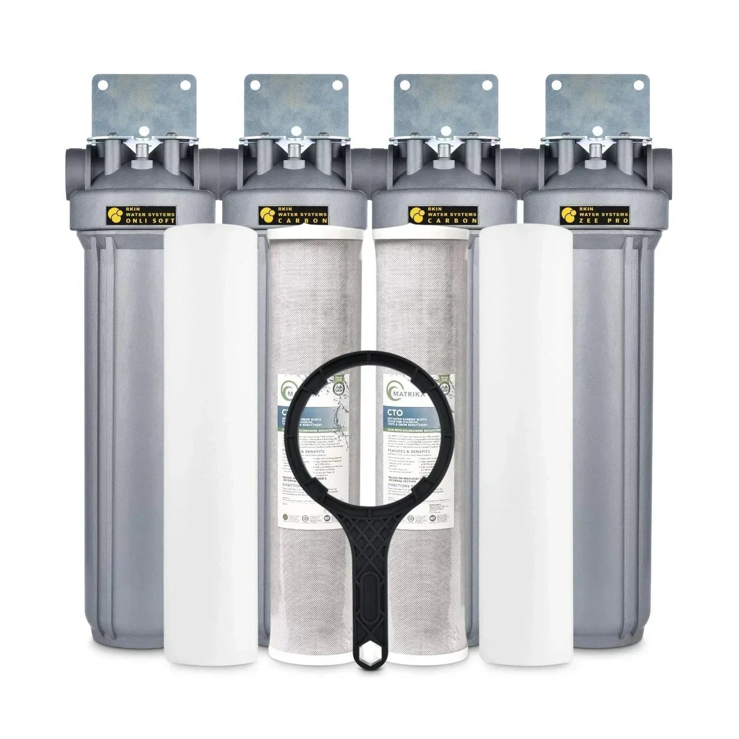 RKIN - CBS OnliSoft Salt-Free Water Softener Whole House Water Treatment System