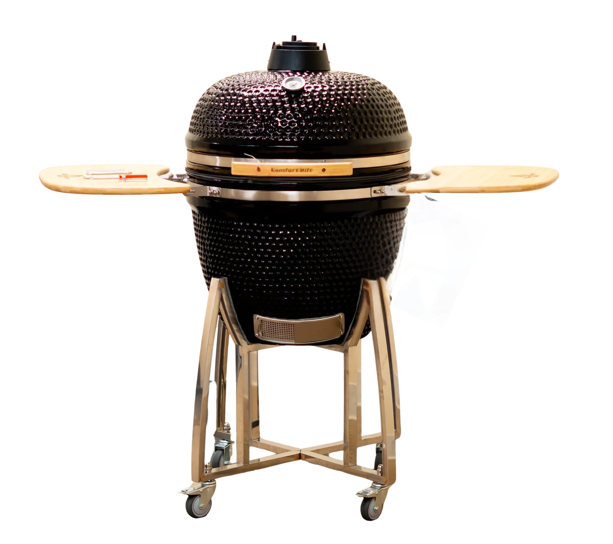 ComfortBilt 23" Kamado Charcoal Ceramic Grill – Black