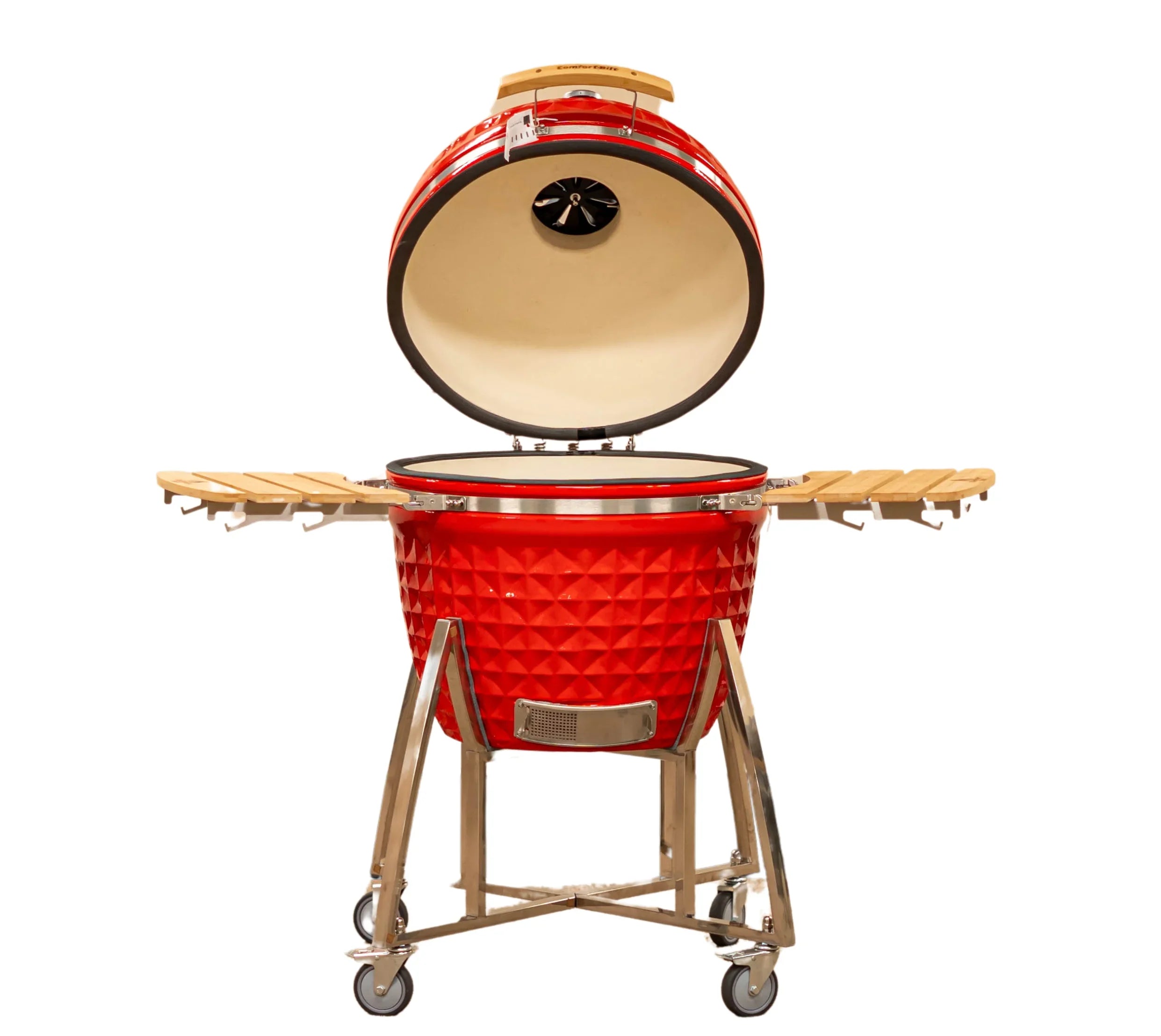 ComfortBilt Coals 26" Ceramic Kamado Grill - Red Diamond Pattern