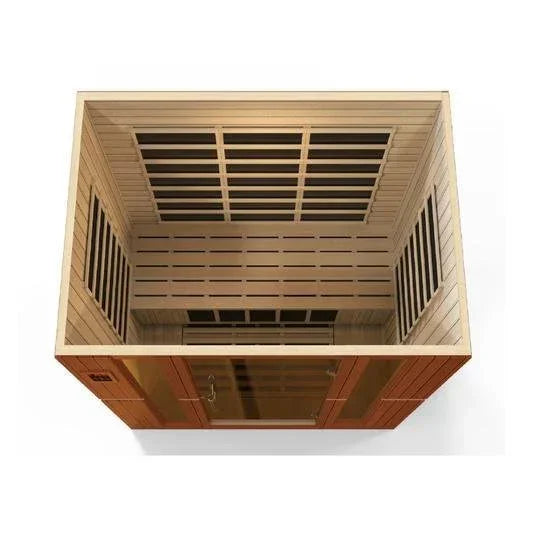 Golden Design "Bergamo Elite" Dynamic Ultra Low EMF Infrared Sauna 4-Person w/ Hemlock Wood | Model: DYN-6440-01 Elite