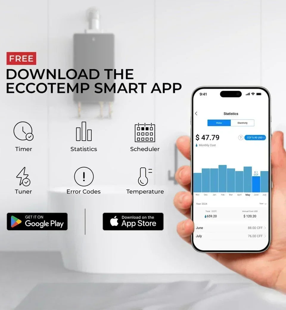 Eccotemp SHiE-27 Smart Home Electric Indoor Tankless Water Heater