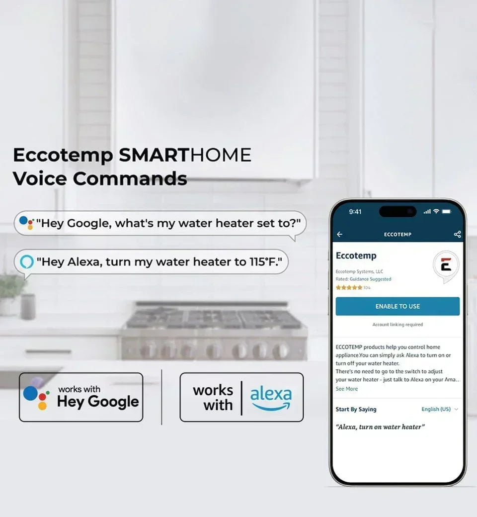 Eccotemp SmartHome Indoor 4.5 GPM Liquid Propane Tankless Water Heater, SHLX Series