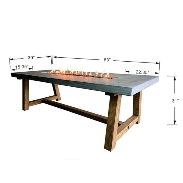 Elementi Sonoma Dining Table OFG201