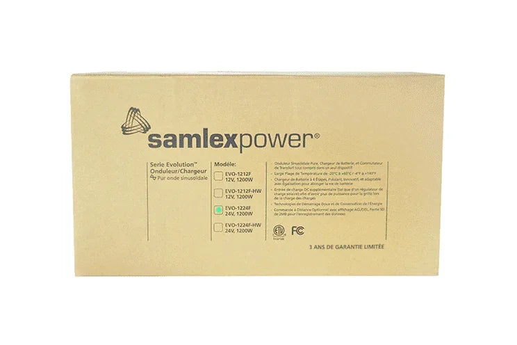 Samlex EVO 1200 Watts 24V Pure Sine Inverter/Charger EVO-1224F