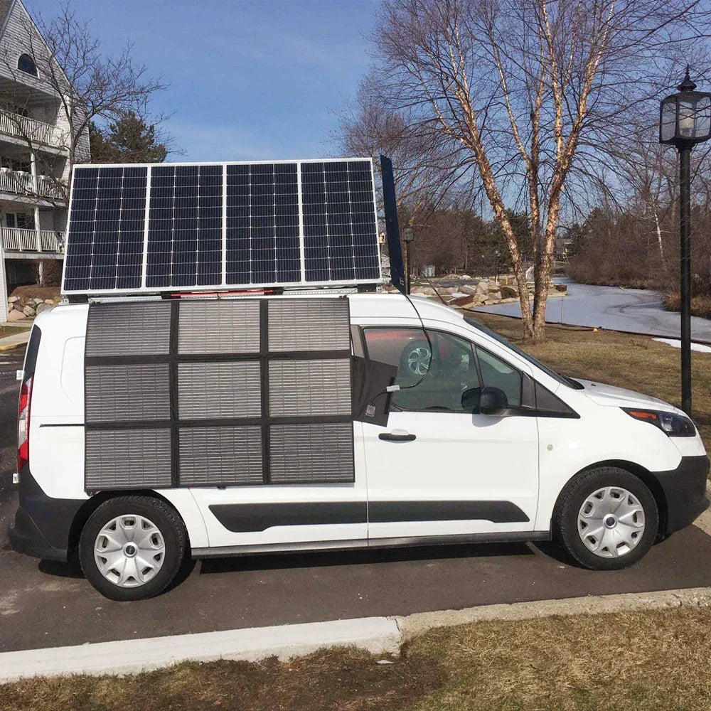 LensunSolar 300W 12V Solar Blanket for Power Station or 12V Battery