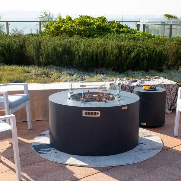 Elementi Pacaya Fire Table With Propane Tank Drawer OFG311