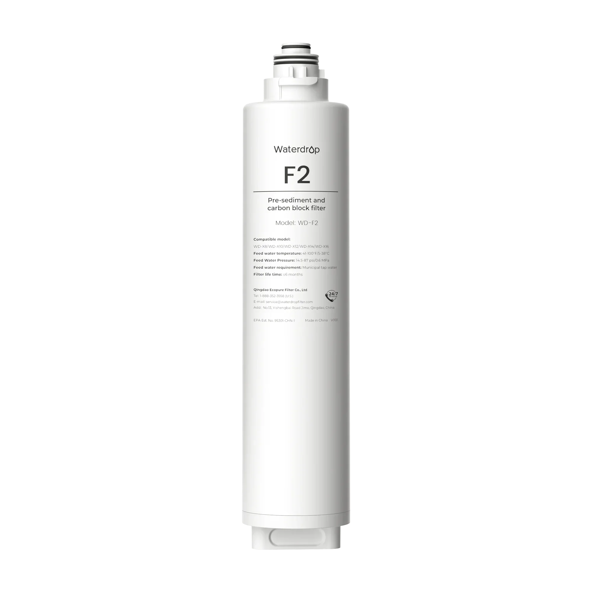 F2 Filter for Waterdrop X Series Reverse Osmosis System