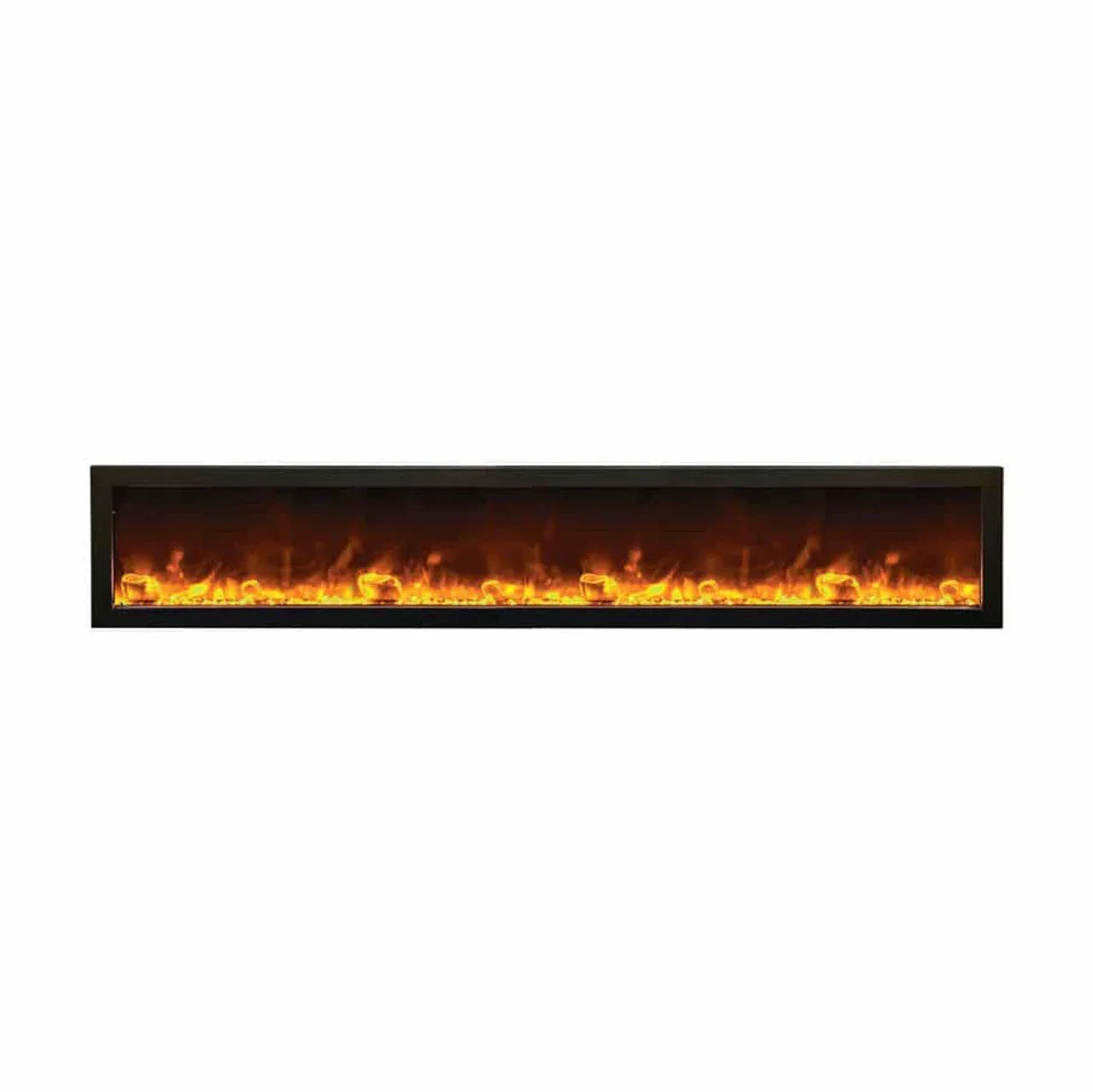 Amantii 88 Inch Panorama Slim BI-88-SLIM-OD Linear Indoor or Outdoor Electric Fireplace