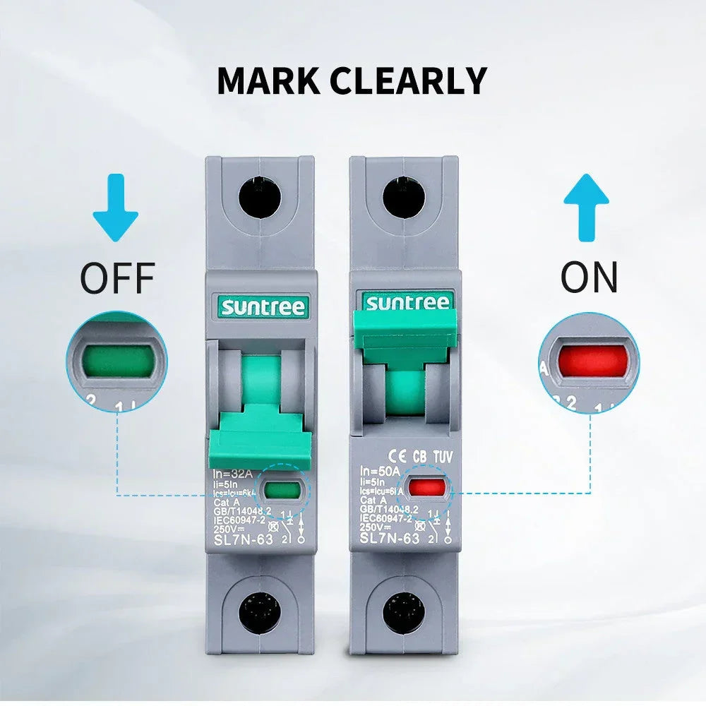 Renogy 10A/16A/32A/50A/63A 1P DC Miniature Circuit Breaker