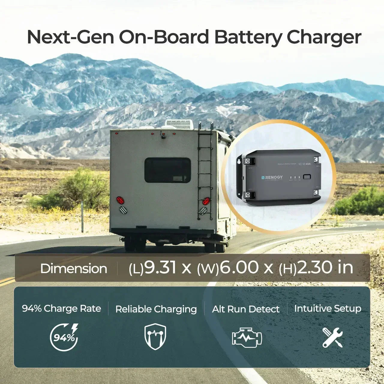 12V 20A/40A DC to DC Battery Charger