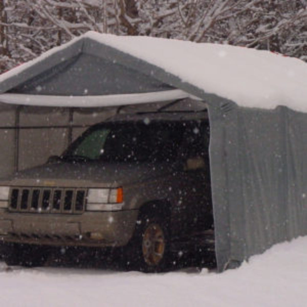 Rhino Shelter | 10’W x 20’L x 8’H Instant Garage (House Style)