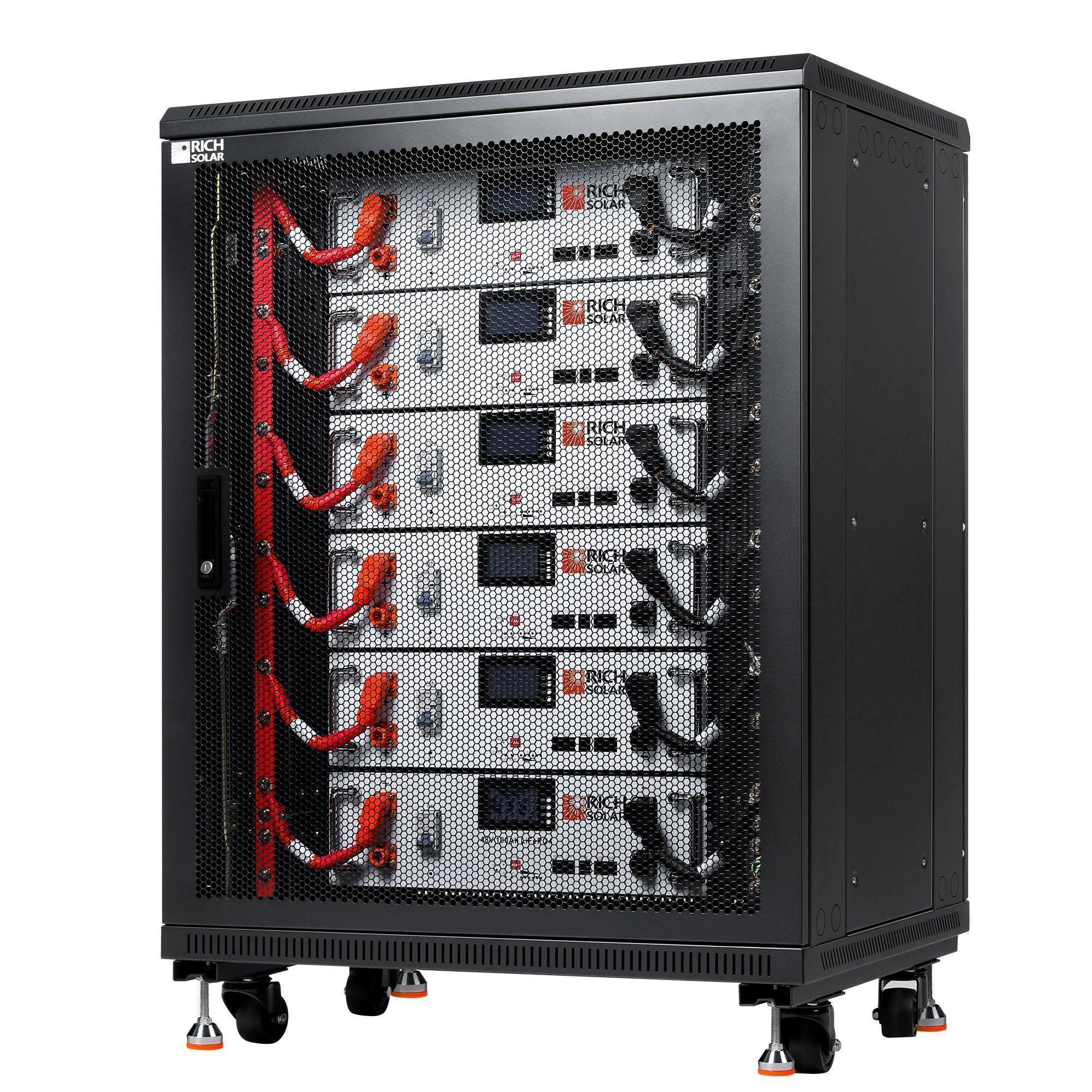 Rich Solar ALPHA 5 | 48V 100Ah LiFePO4 Battery Server Rack Lithium for Residential, Commercial, Off-Grid