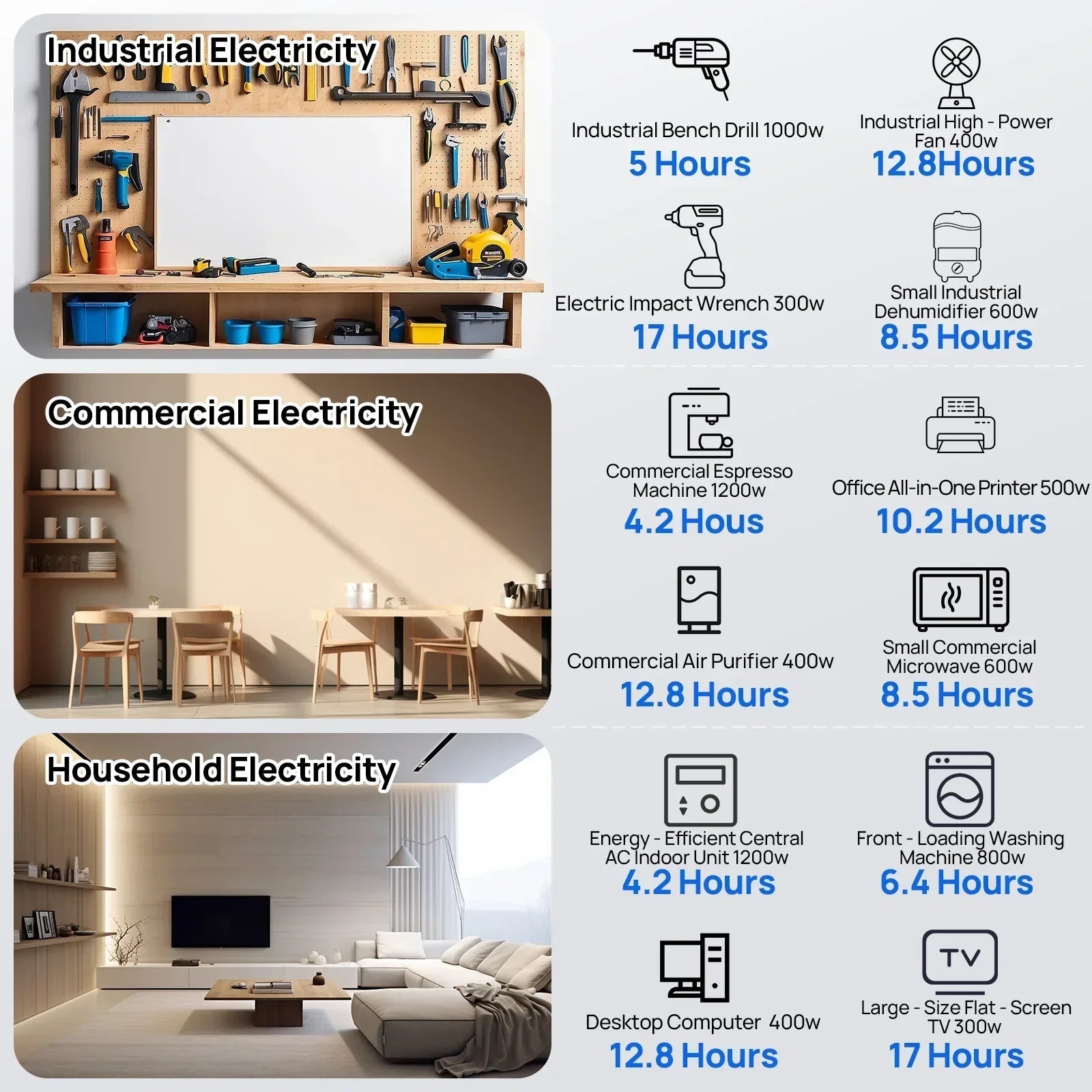 ECO-WORTHY 5.12KWh Home Backup Power With 48V 100Ah LiFePO4 + 3500W 48V Off-Grid Inverter