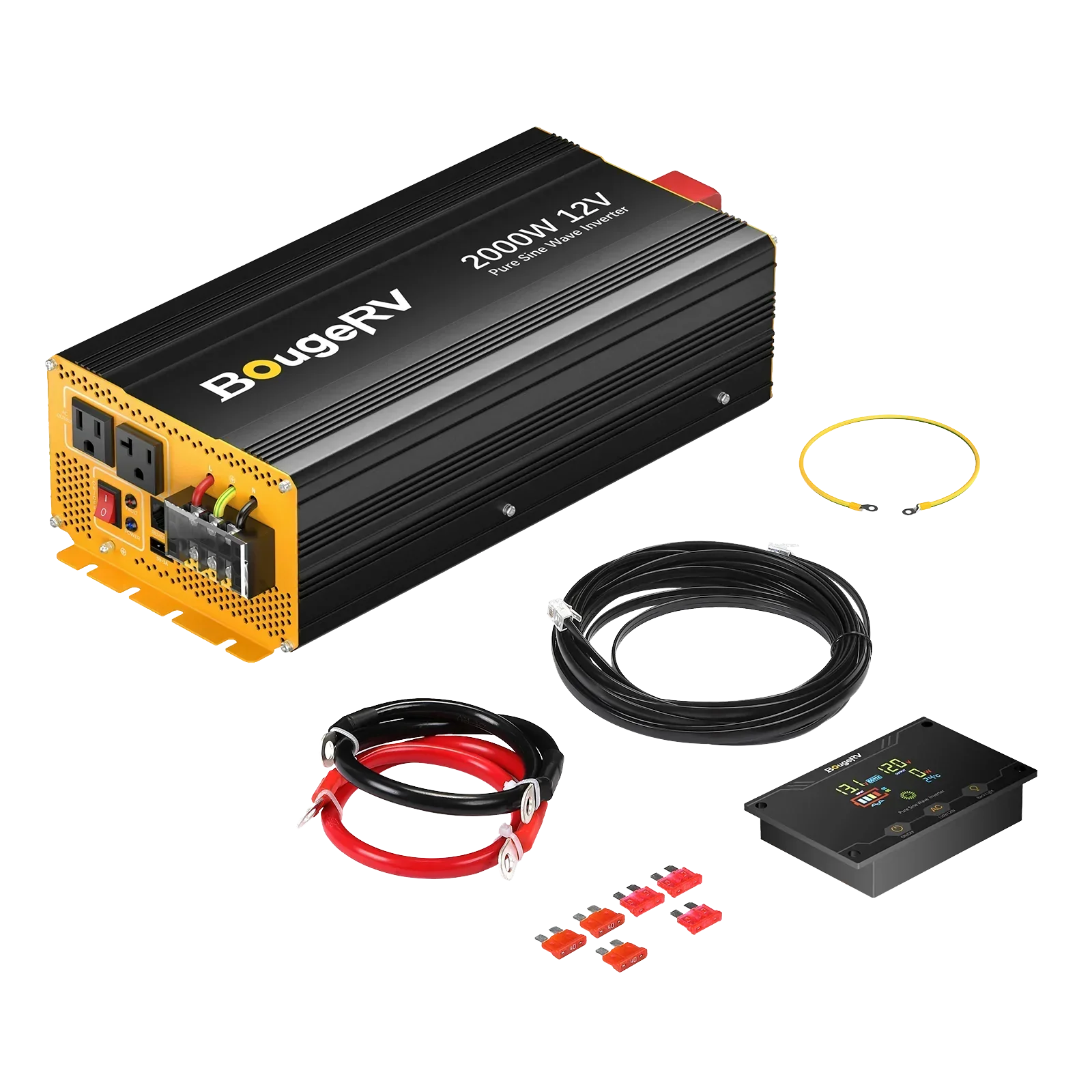 BougeRV 12V 600W High Watt Rigid Solar System Kit