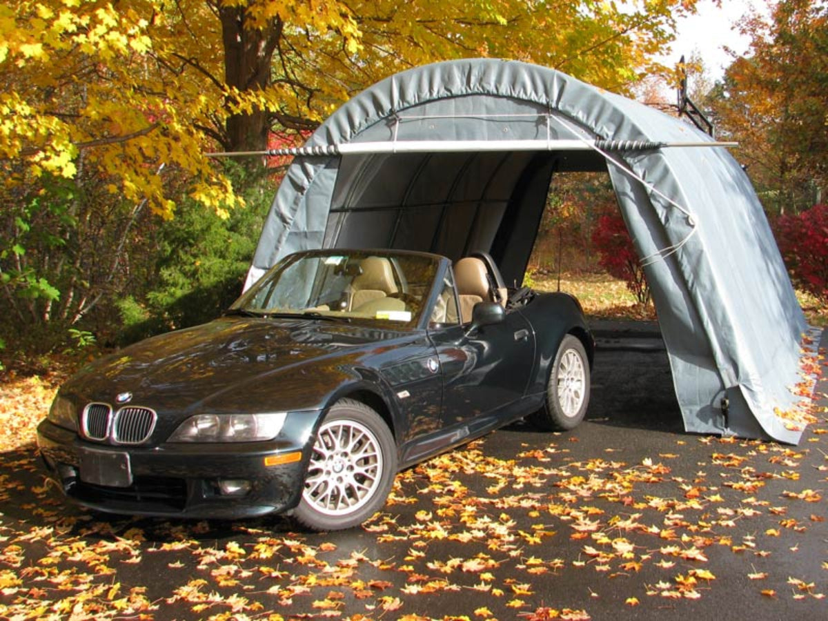 Rhino Shelter | 12'Wx20'Lx8'H Portable Livestock Shelter (Animal Run-In) Round Style