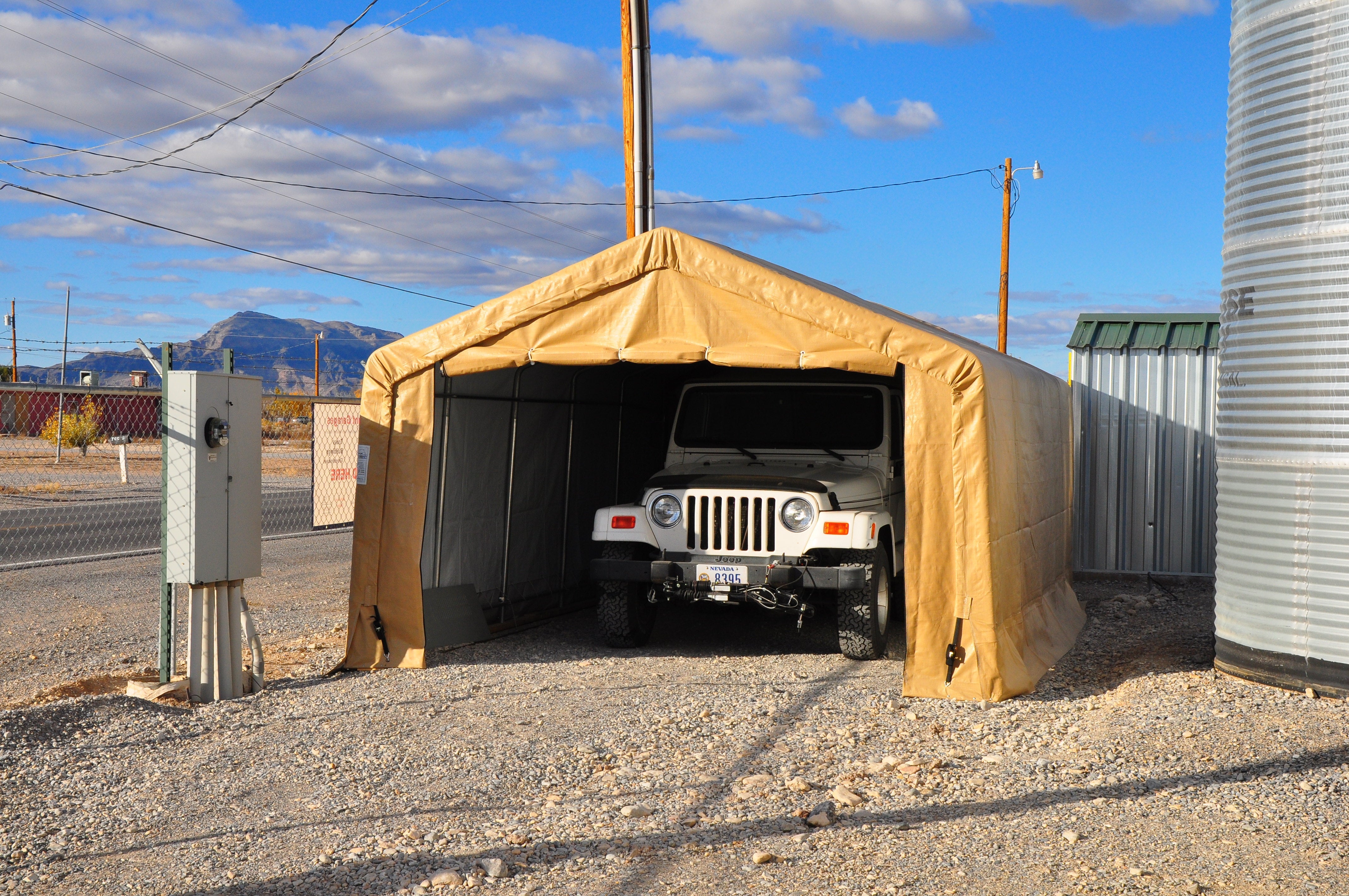 Rhino Shelter | 12'Wx20'Lx8'H Portable Livestock Shelter (Animal Run-In) House Style