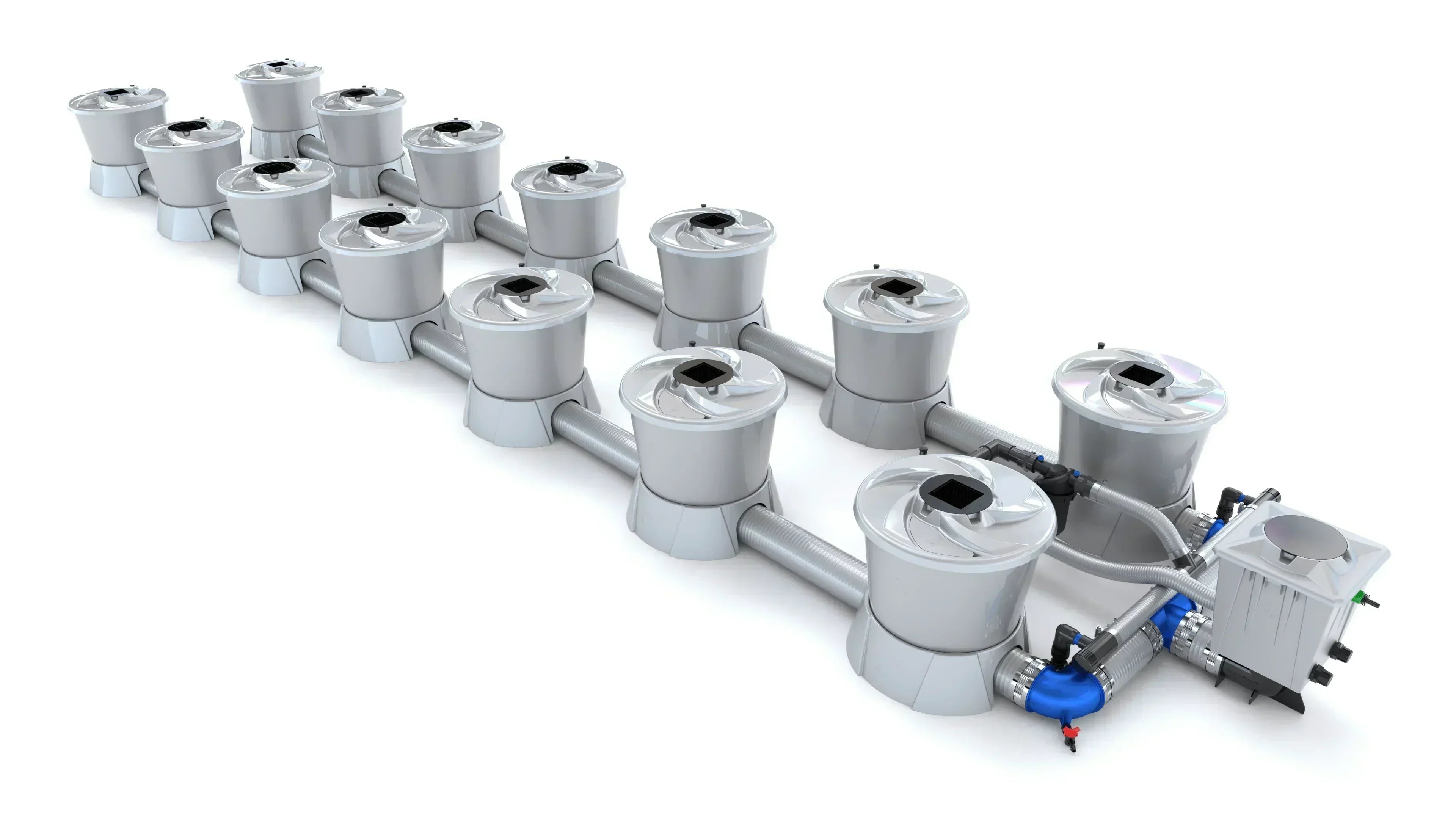 Alien Hydroponics - V-SYSTEM 14 Pot 2 Row Kit
