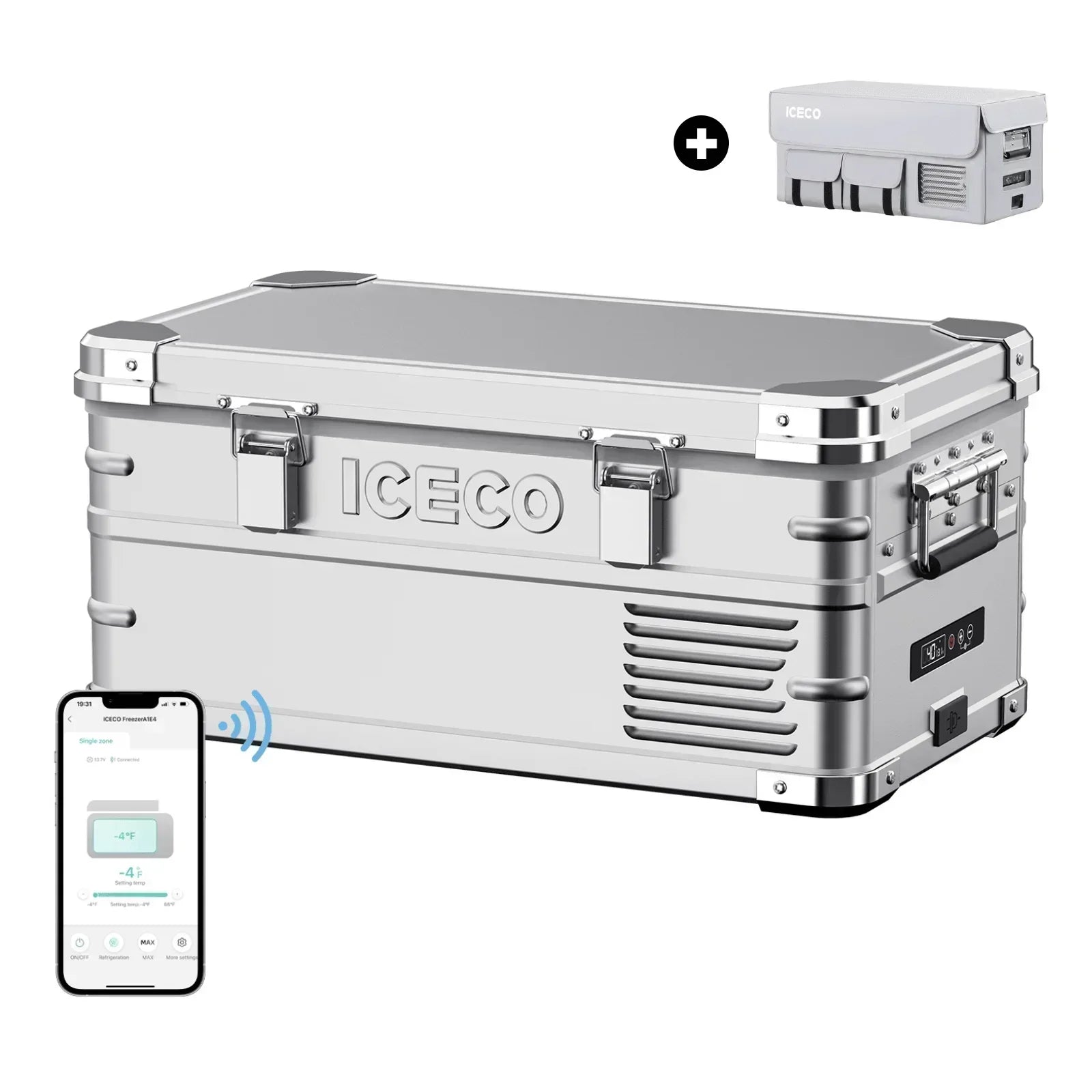 ICECO APL20 21QT Light Duty Single Zone Aluminum Freezer With Cover