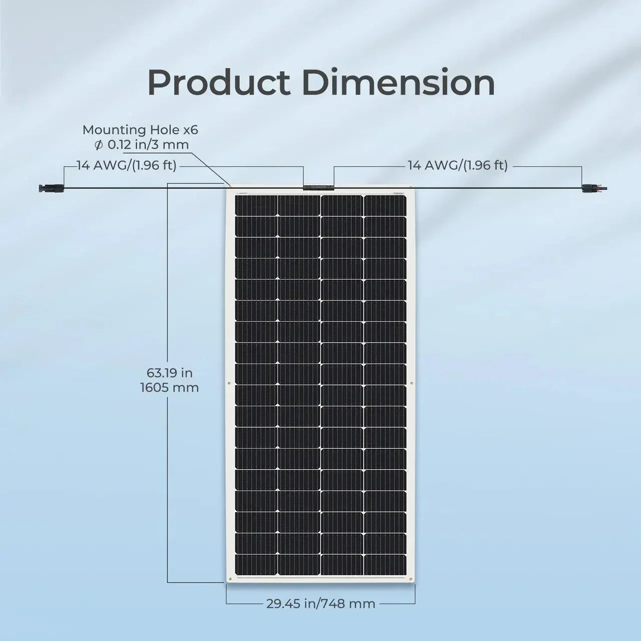 Renogy Flexible 4PCS 200W 12V Monocrystalline Solar Panel