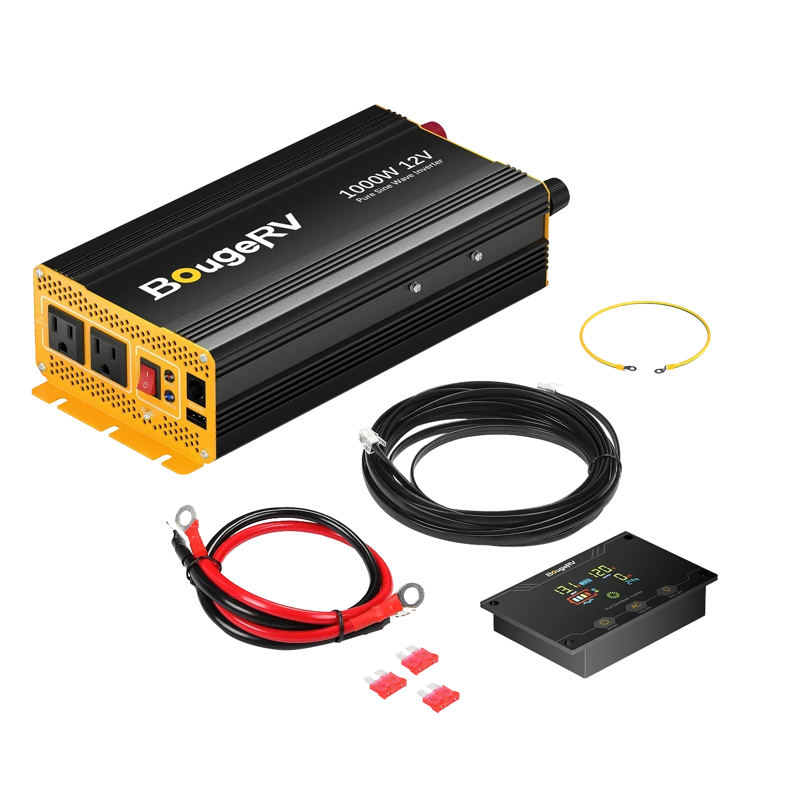BougeRV 12V 200 Watt Flexible Solar System Kit