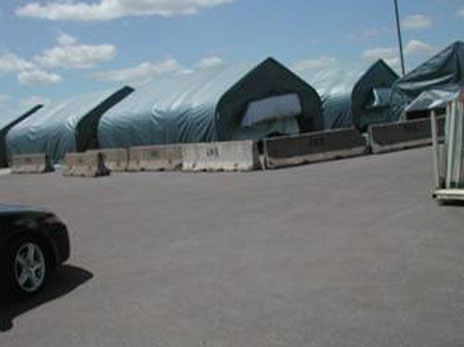 Rhino Shelter | 22’W X 24’L X 12’H Portable Livestock Shelter (Animal Run-In) Round Style
