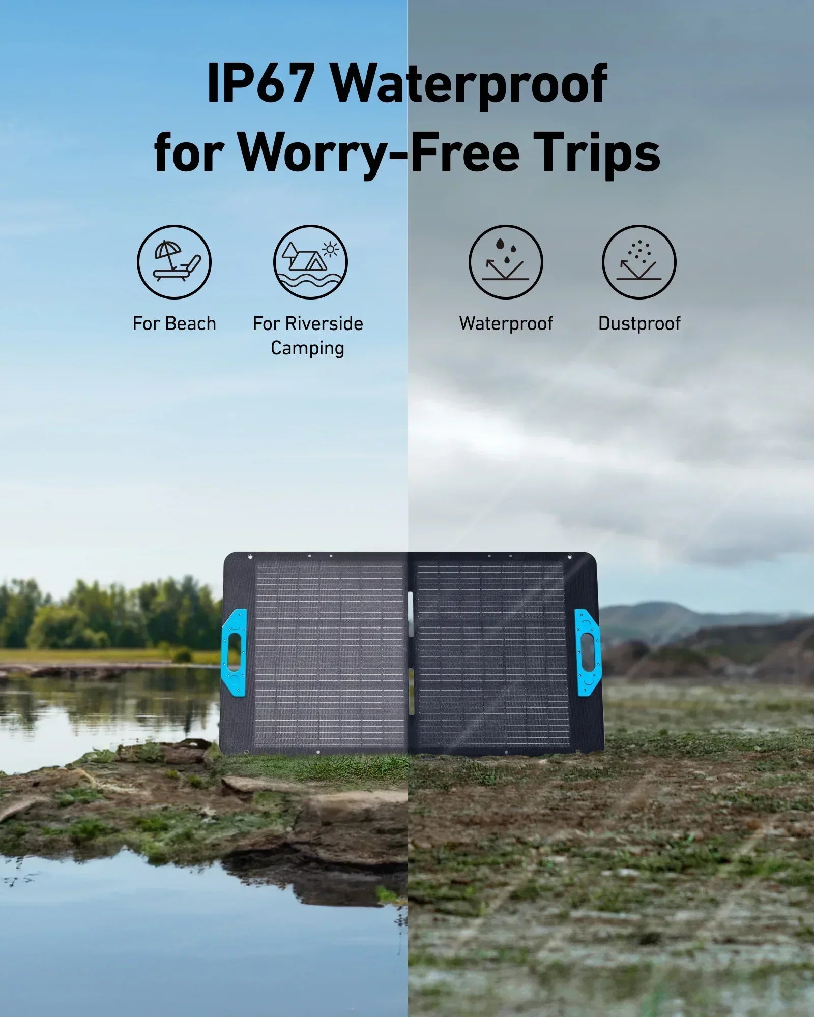 New Anker SOLIX 100W Portable Solar Panel