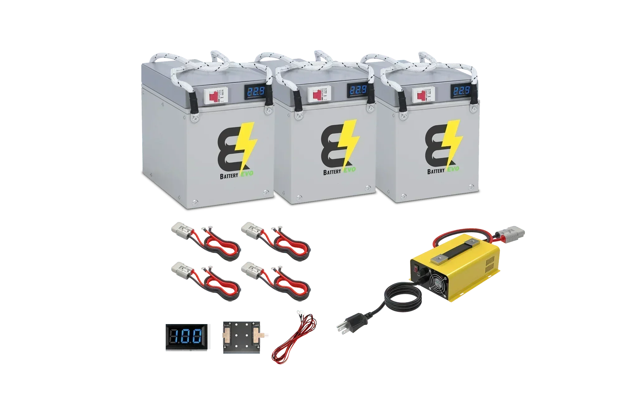 BatteryEVO 24V Eagle 3x Battery Kit (180Ah - 4.5kWh)