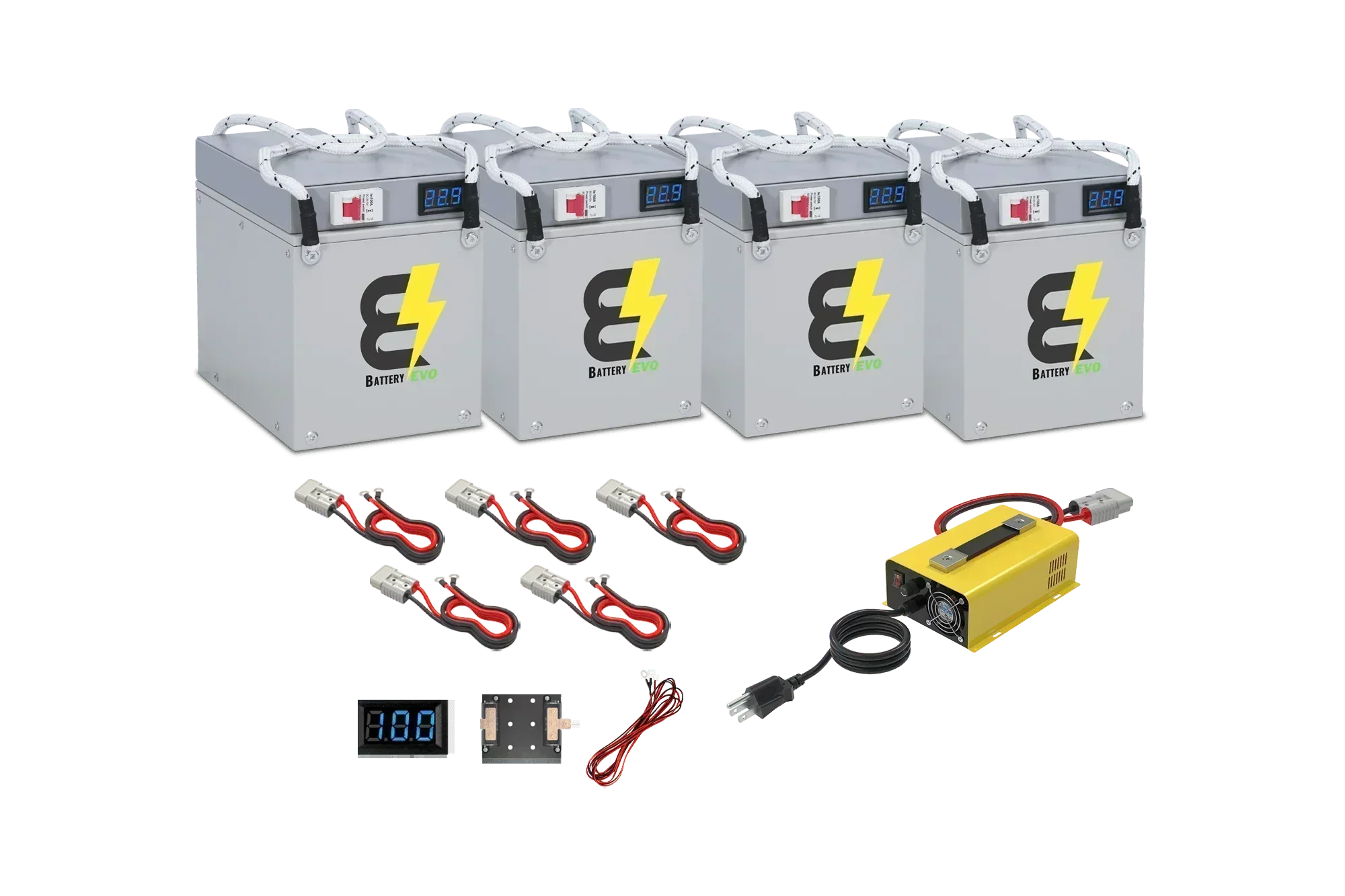 BatteryEVO 24V Eagle 4x Battery Kit (240Ah - 6kWh)