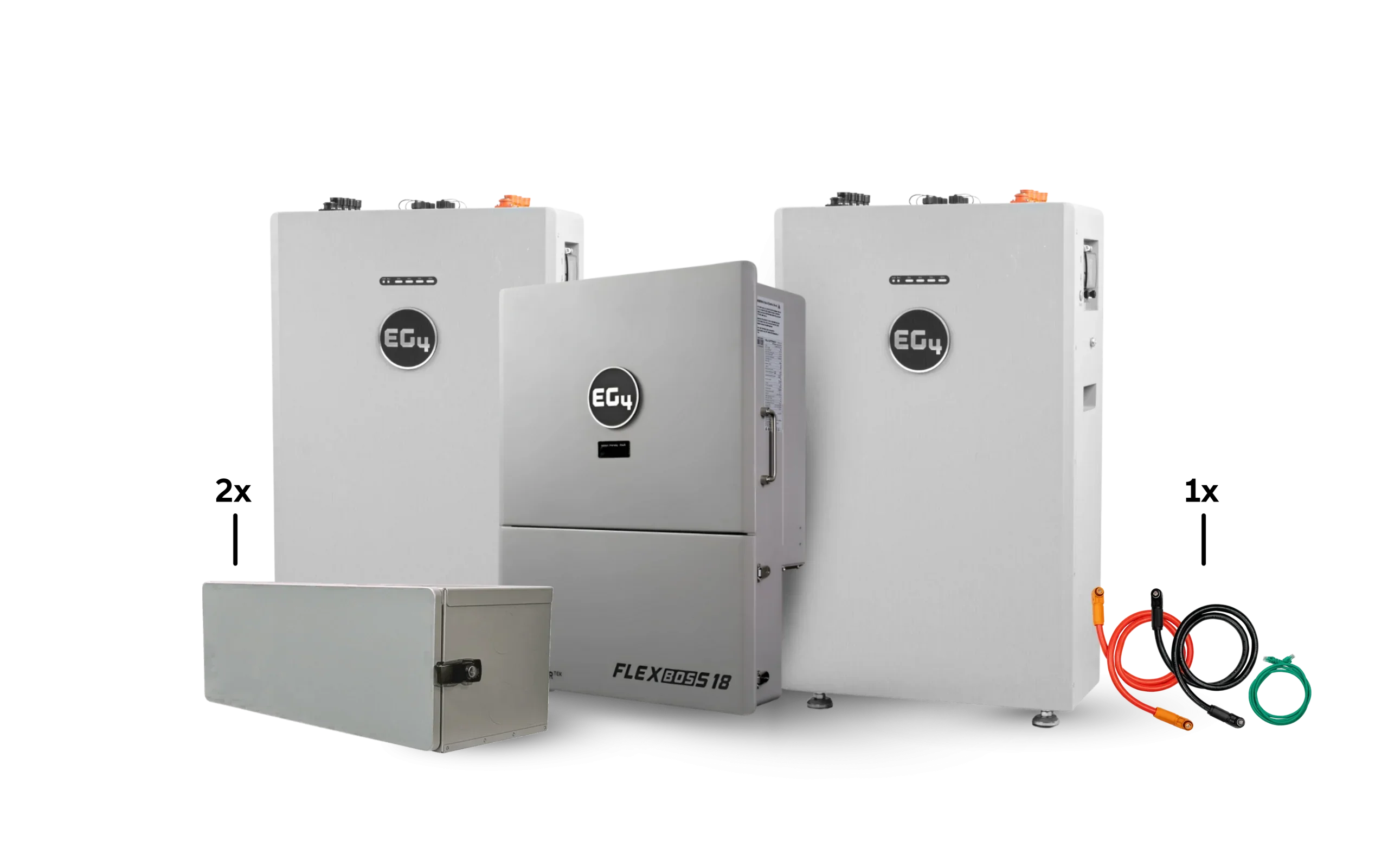 EG4 Hybrid Power Kit | 13kW 120/240V Output 48VDC - 32kWh System Bundle | 1 x EG4 FlexBoss18 Hybrid Inverter + 2 x EG4 All-Weather 314Ah Battery