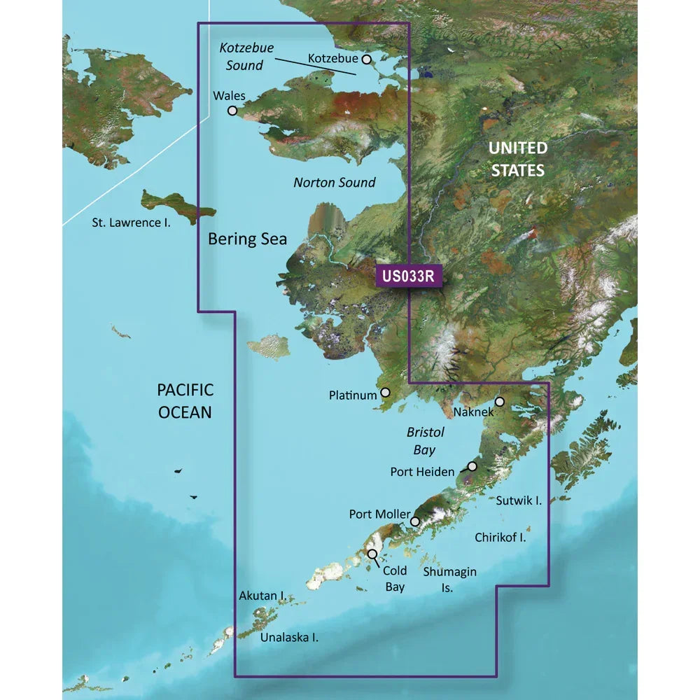 Garmin BlueChart g3 Vision HD - VUS033R - Bristol Bay - Kotzebue Snd. - microSD/SD [010-C0734-00]