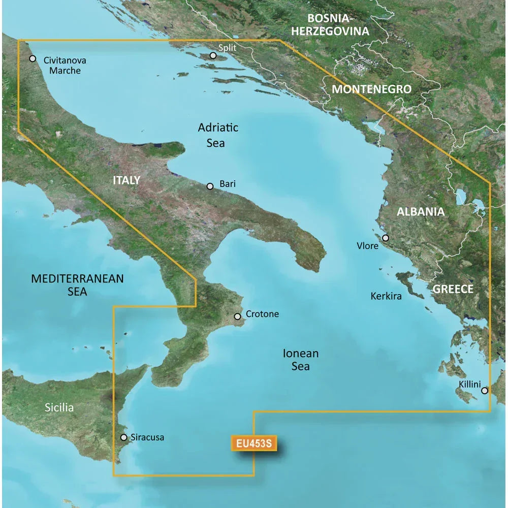 Garmin BlueChart g3 Vision HD - VEU453S - Adriatic Sea, South Coast - microSD/SD [010-C0797-00]