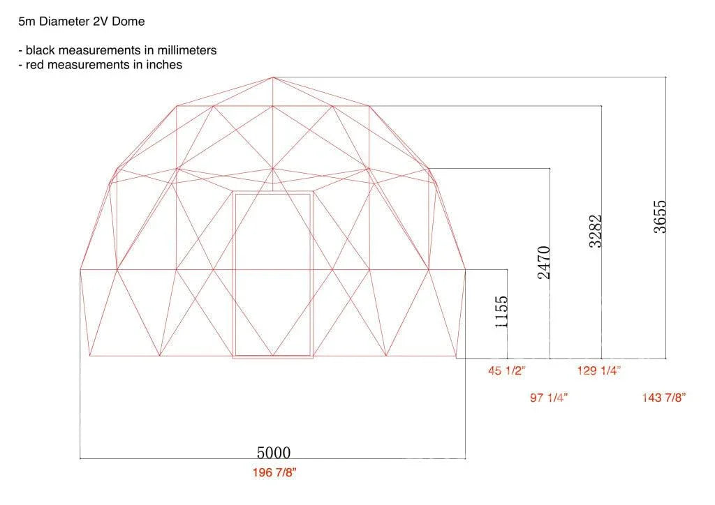 4-Season DELUXE Glamping Package Dome - 16'/5m - Phoenix Domes
