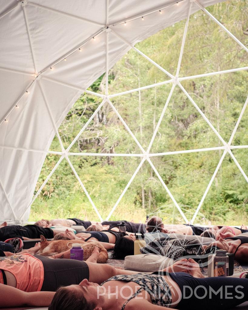 4-Season DELUXE Glamping & Yoga Package Dome - 30'/9m - Phoenix Domes