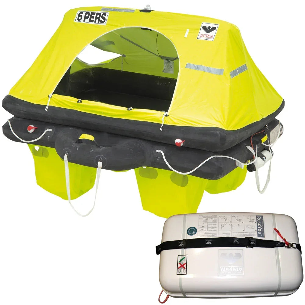 VIKING RescYou Liferaft 4 Person Container Offshore Pack [L004U00785AMH]