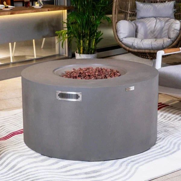 Elementi Pacaya Fire Table With Propane Tank Drawer OFG311