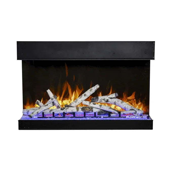 Amantii 45 Inch Tru View Bespoke Built-In Indoor / Outdoor 3 Sided Electric Fireplace - Green Vista Living