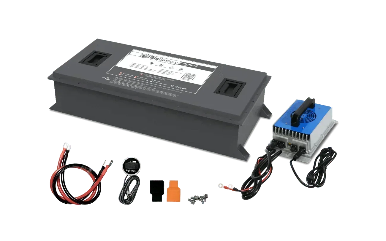BigBattery 72V RAPTOR 2 LiFePO4 Battery | 7.68kWh | Game-Changing Power for Golf Carts