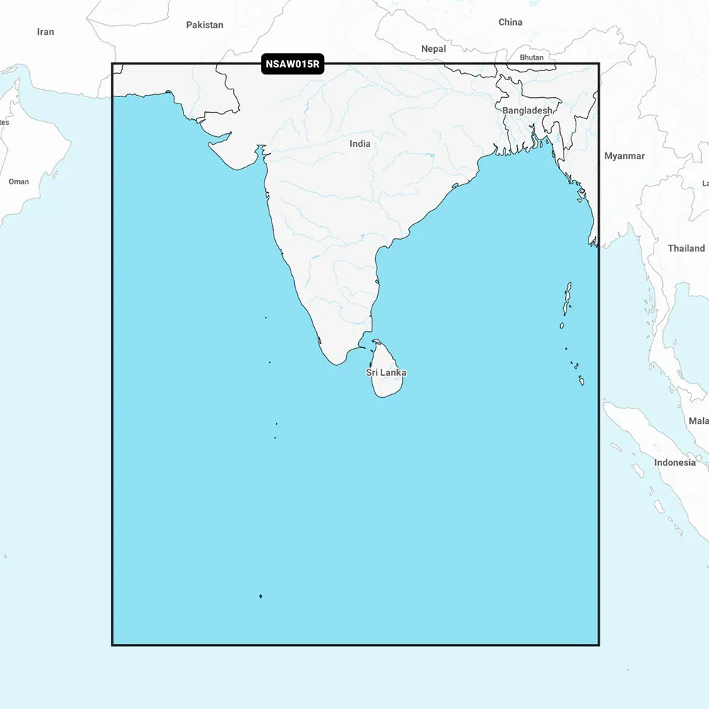 Garmin Navionics+ NSAW015R - Indian Subcontinent - Marine Chart [010-C1230-20]