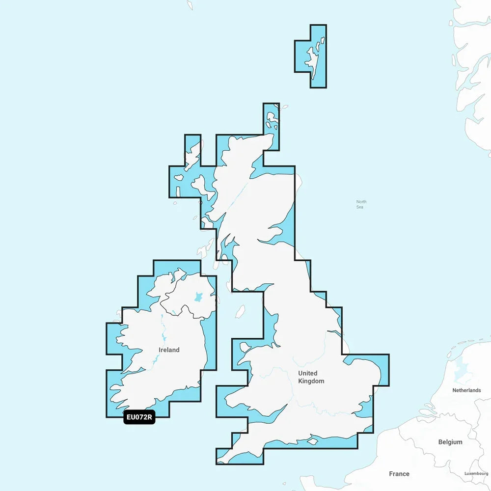 Garmin Navionics+ NSEU072R - U.K.  Ireland Lakes  Rivers - Marine Chart [010-C1267-20]