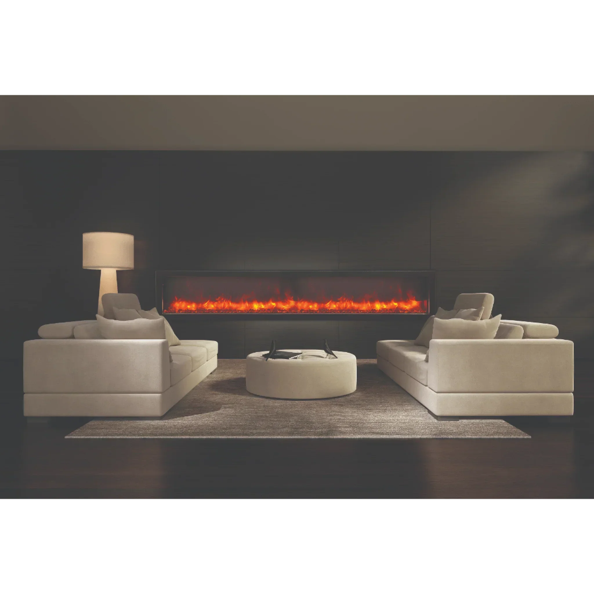 Amantii 40" Panorama Deep Lumina Indoor or Outdoor Electric Fireplace