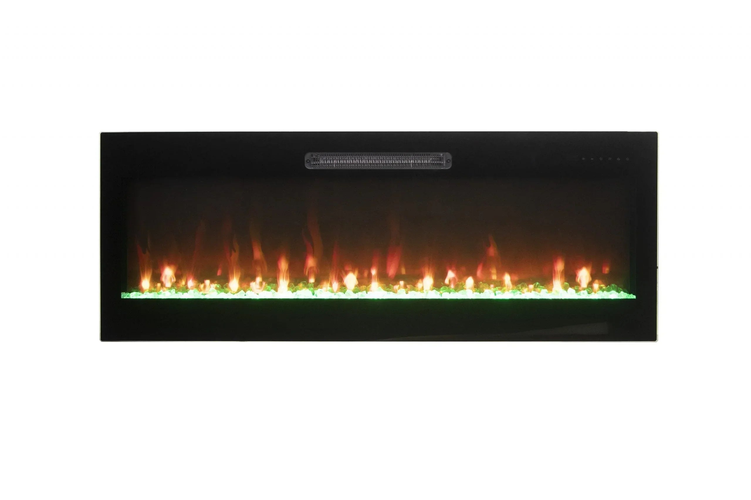 Amantii Fire & Ice Evolution 36" Linear Electric Fireplace with Frameless Display, WiFi & Multi-Color Flames