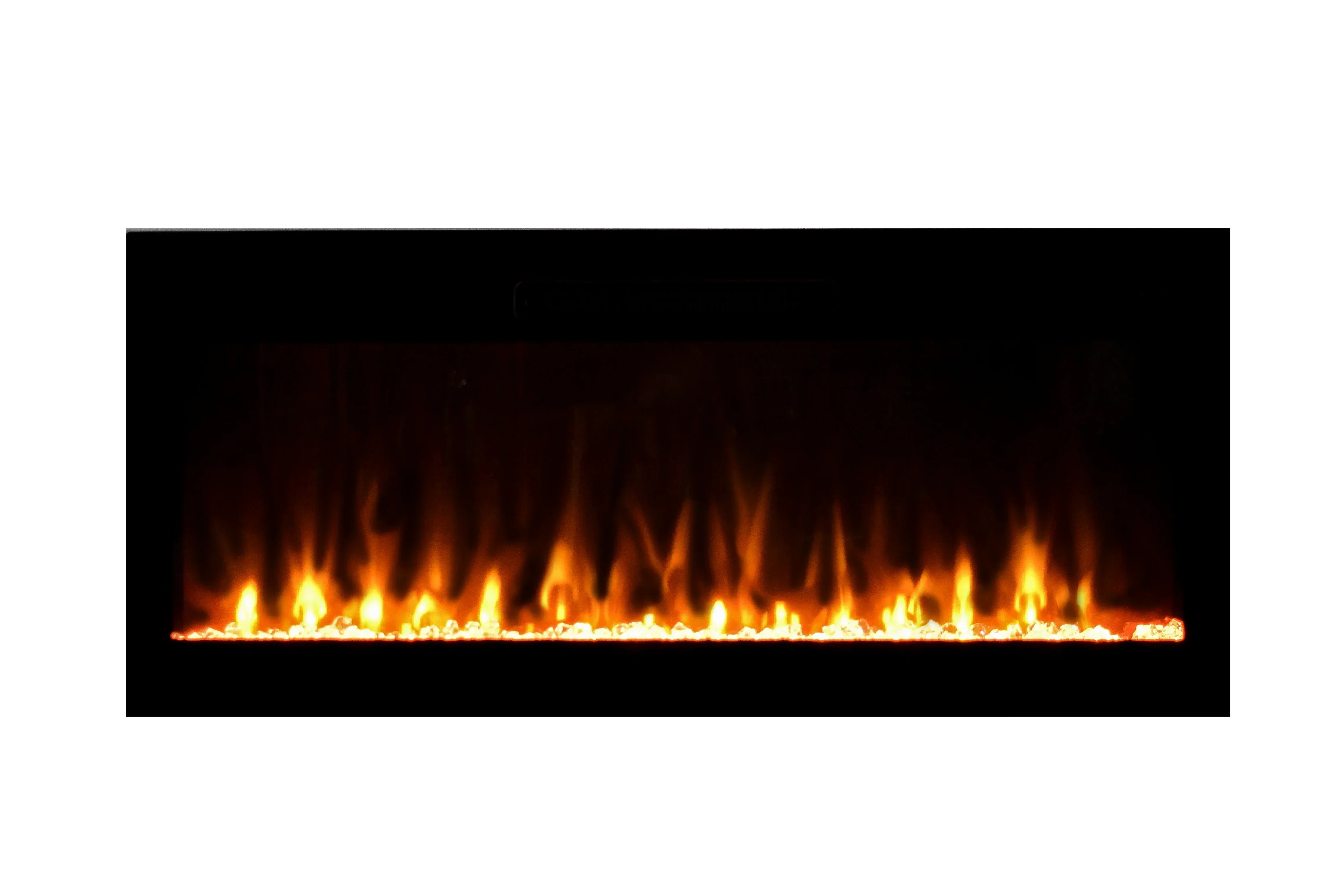 Amantii Fire & Ice Evolution 36" Linear Electric Fireplace with Frameless Display, WiFi & Multi-Color Flames